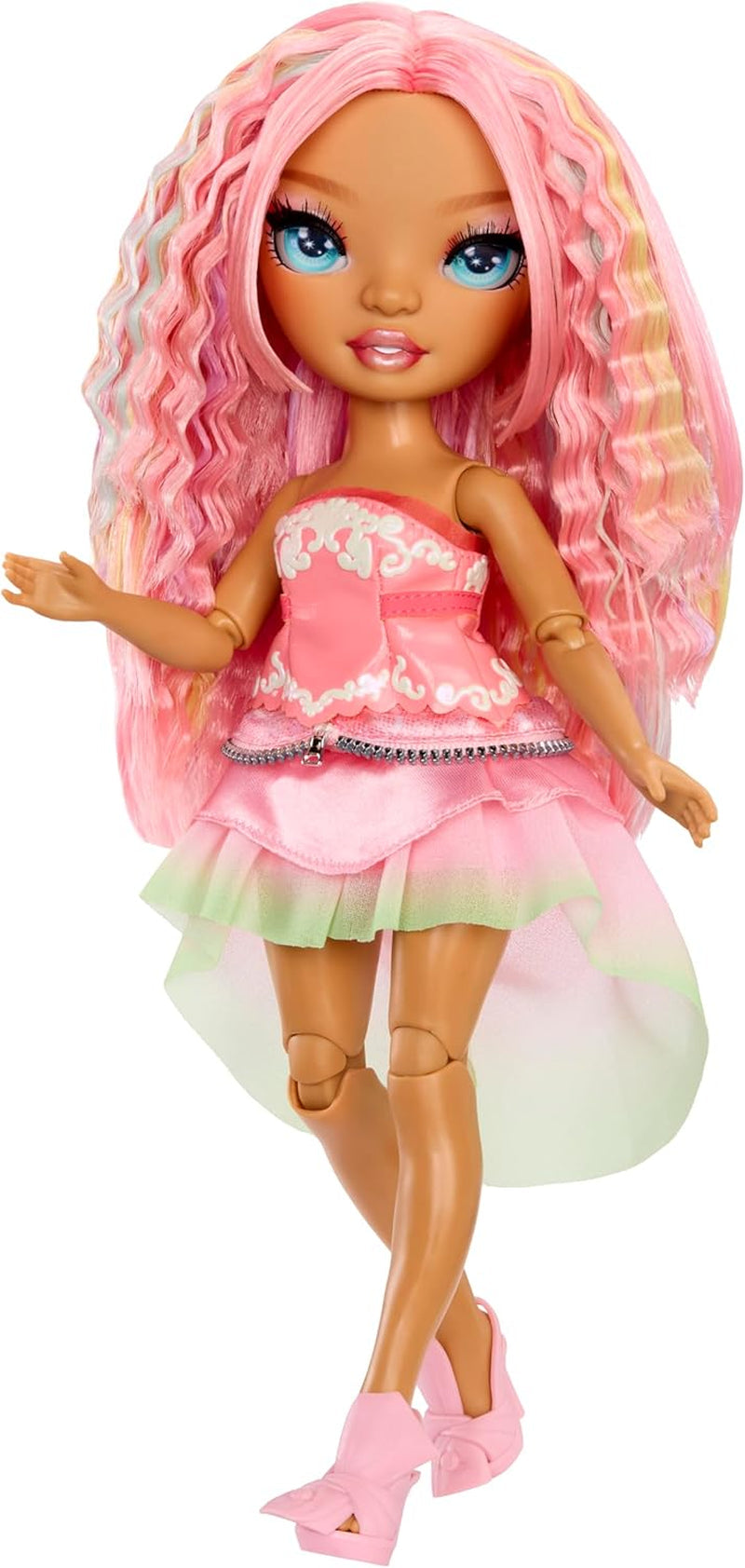 Rainbow High Be Dazzling – Adeline Rose – Rosa 28 cm Modepuppe mit Verzierungswerkzeug, Funkelnden Schmucksteinen und Styling-Accessoires