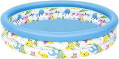 Piscină pentru copii Bestway, Coral Kids, 102 x 25 cm, 51008, Multicolor, 102 x 102 x 25 cm