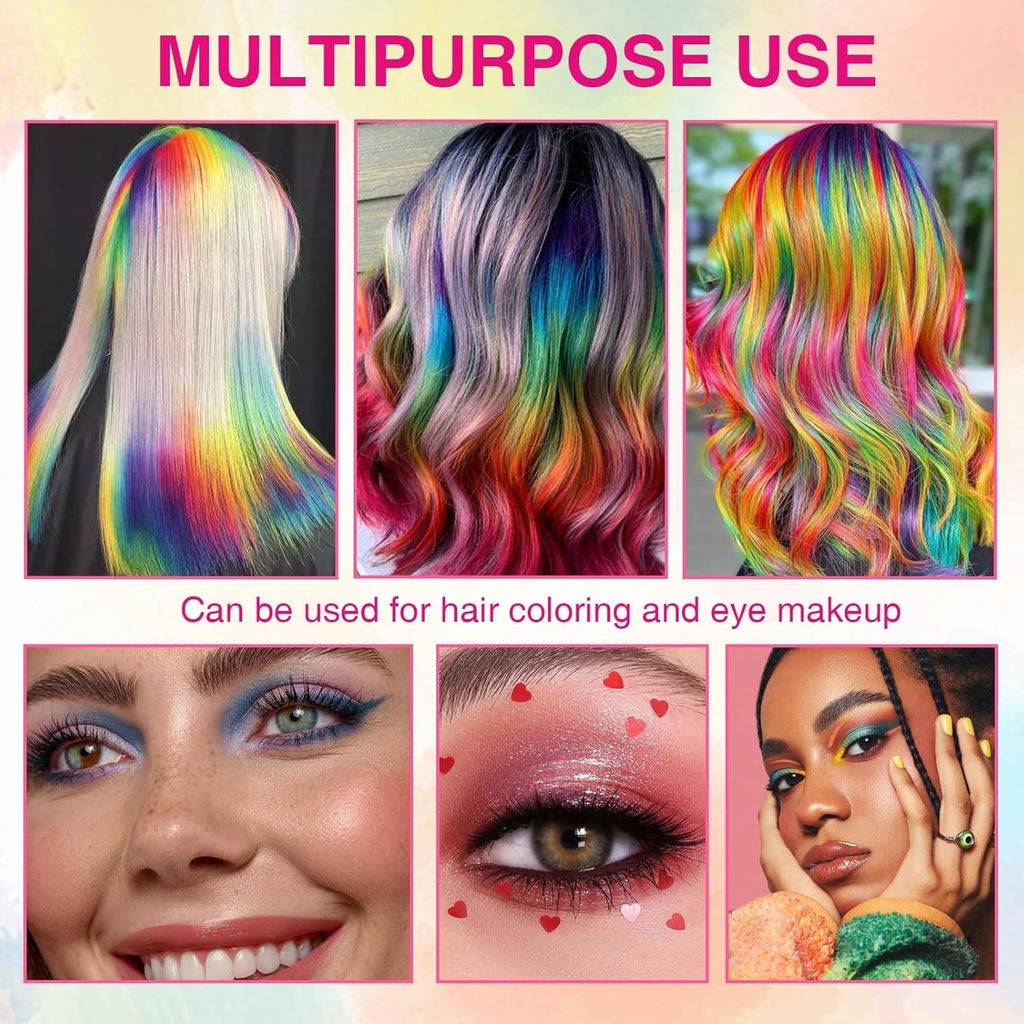 5 culori Vopsea de păr temporară pentru copii lavabilă, mascara de păr colorată, salon de cretă pentru păr Vopsea pentru par Naty Shop