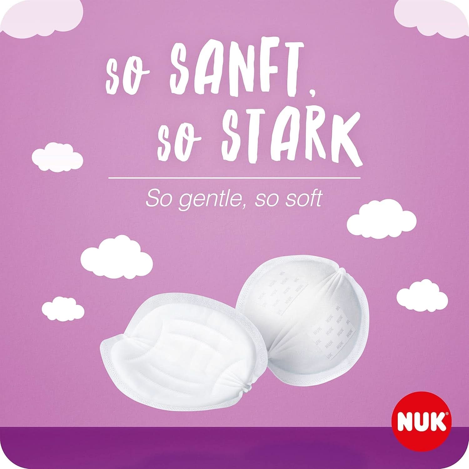 NUK High-Performance Einweg-Stilleinlagen Mit Sofort-Saugvlies | Einlagen Zum Stillen | Einzelverpackung | +40 % mehr Saugkraft | 60 Stück Babynahrung und Stillzubehör Naty Shop