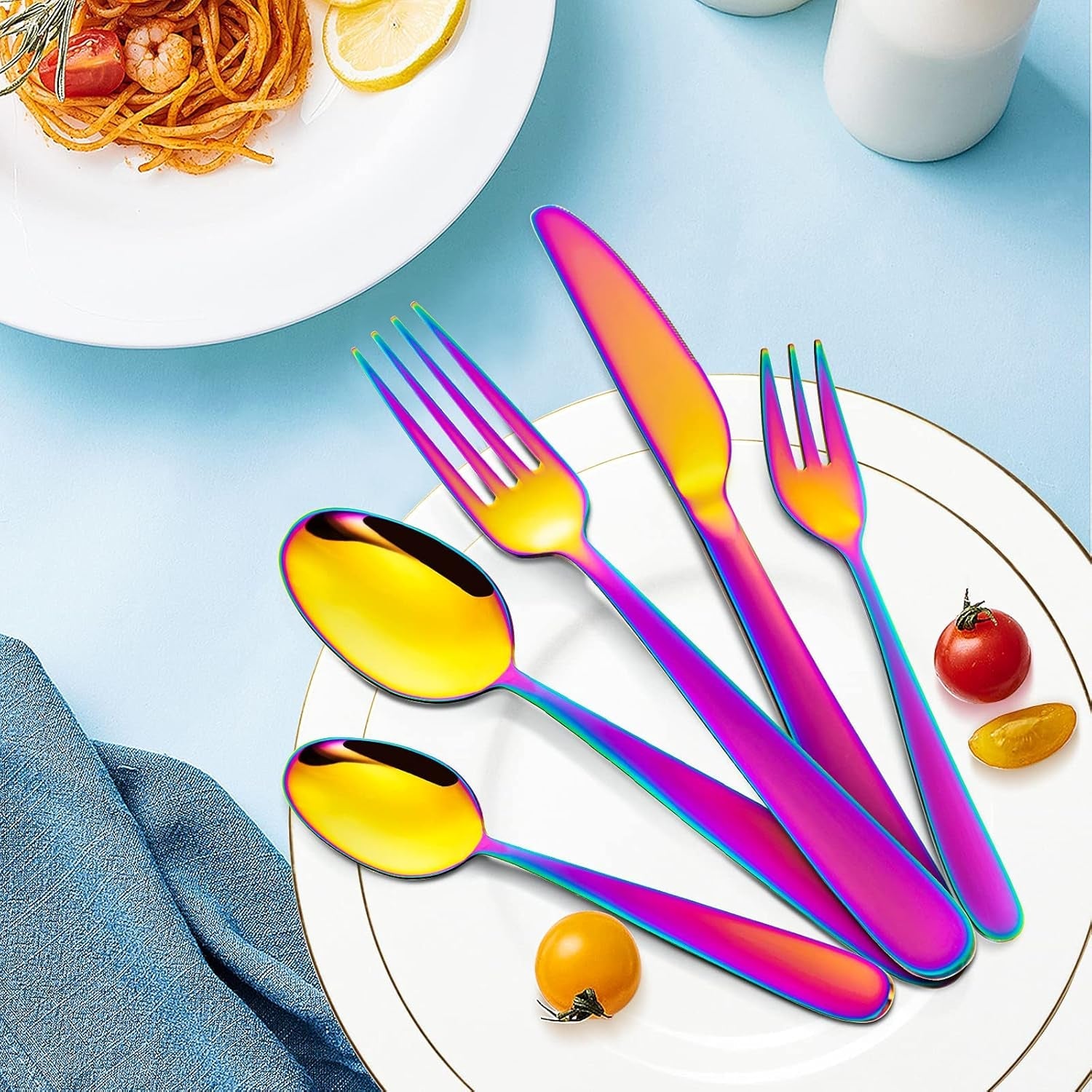 Besteckset aus Edelstahl, 30 oder 60 Teile Kitchen Naty Shop