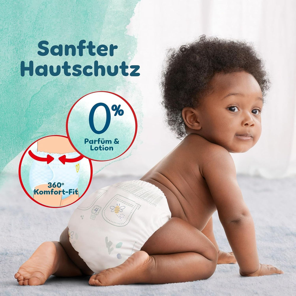 Scutece Pampers Harmony Pants mărimea 5, 144 buc, 12 kg-17 kg, protecție delicată a pielii și confort la 360°