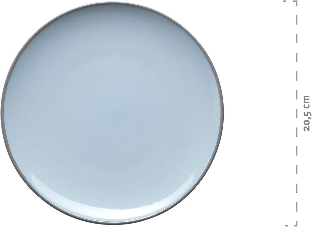 Mäser Geschirr-Set, Steingut Maila Rosa/Grau/Blau/Grün, 4-Personen-Set Tableware Naty Shop