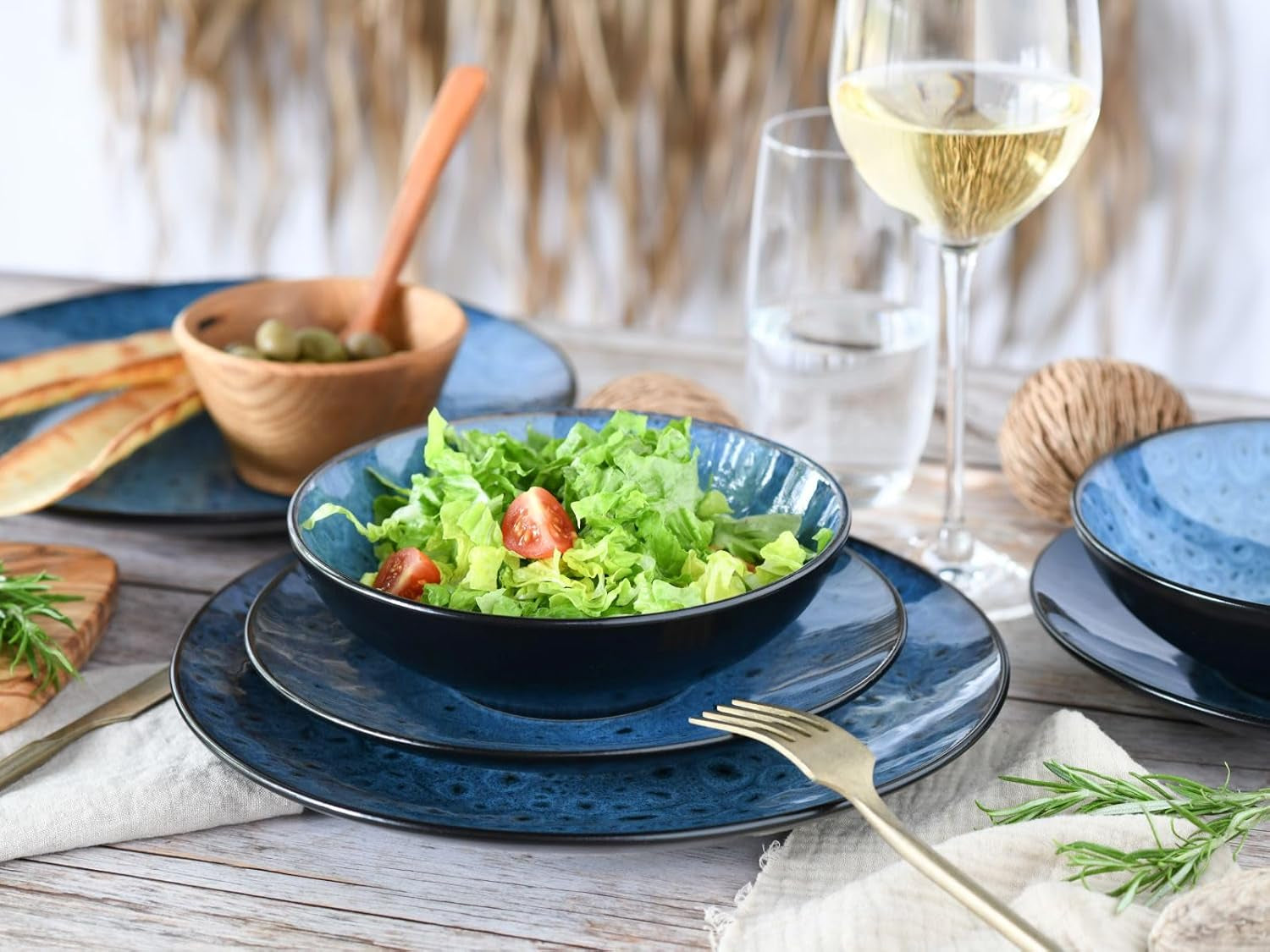 Creatable, 23630, CAPRI-Serie – Reaktive Emaille, Geschirr-Set 16-teilig, Geschirr-Sets Naty Shop