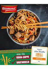 Udon-Nudeln DIAMOND, schnelle und einfache Zubereitung, vegetarisch, vegan - 1 x 200 g