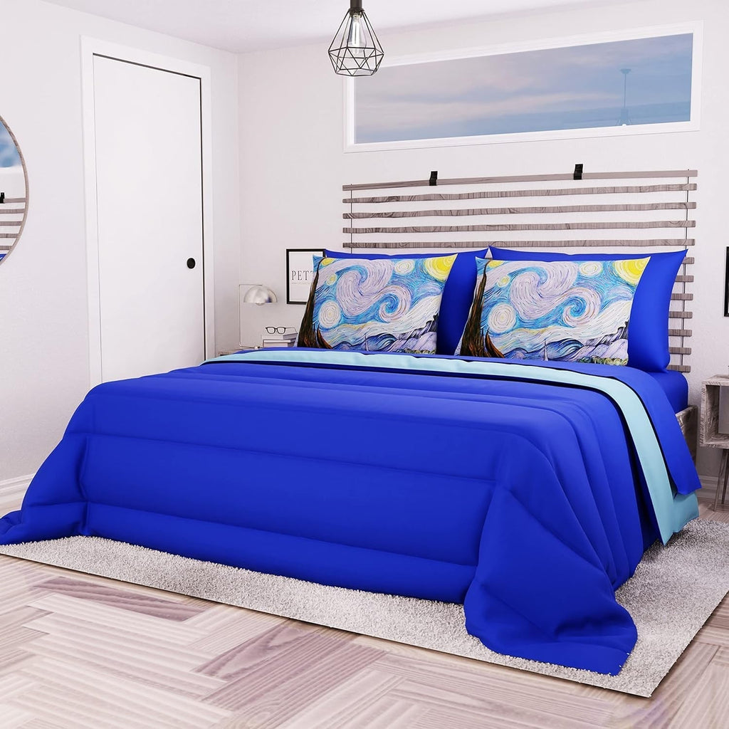 PETTI Artigiani Italiani - Cuvertură de iarnă pentru pat dublu, maxi, monocoloră, față-verso, alb, gri, 100% Made in Italy