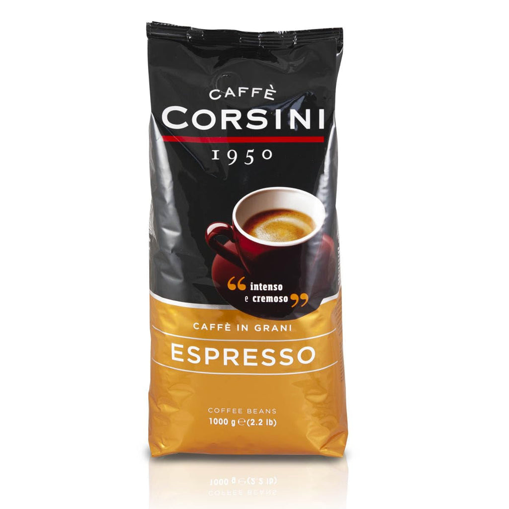 Corsini Caffe Super Cremoso in Grani Italian Espresso Beans - Amestec de cafele premium pentru o cafea corpolentă, cu un caracter puternic și un gust de lungă durată Cafea Naty Shop Intensă și cremoasă
