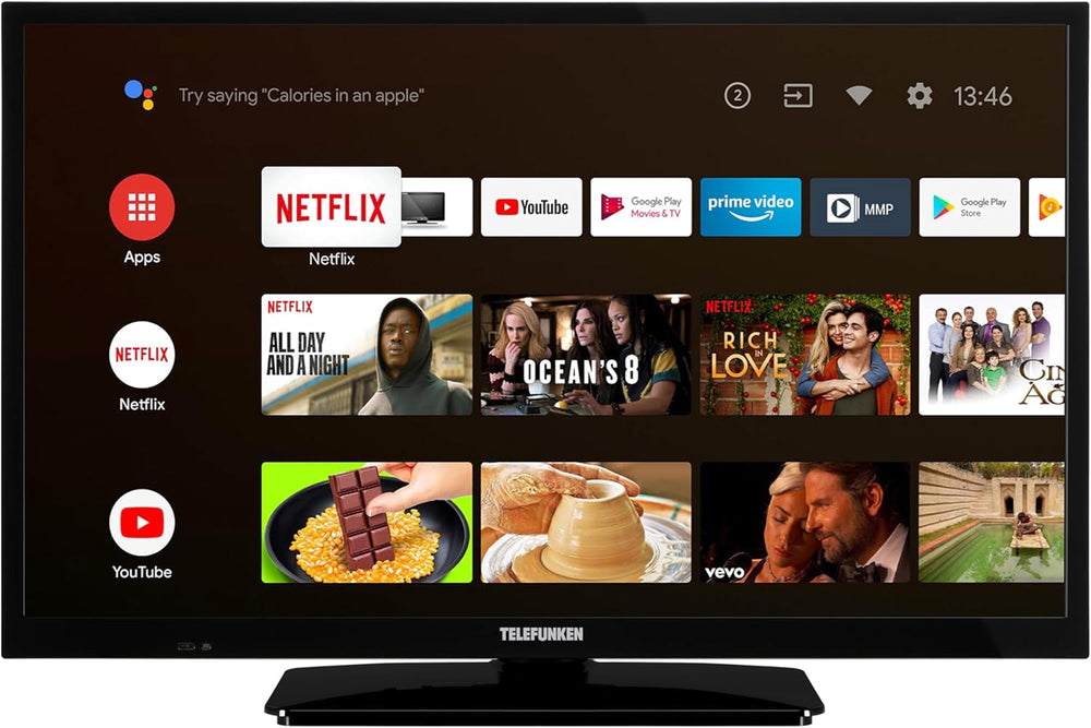 TELEFUNKEN XU50AN754M Televizor de 50 de inci/Smart TV cu Android (4K Ultra HD, HDR Dolby Vision, triplu tuner, Bluetooth, Dolby Atmos) [2023]