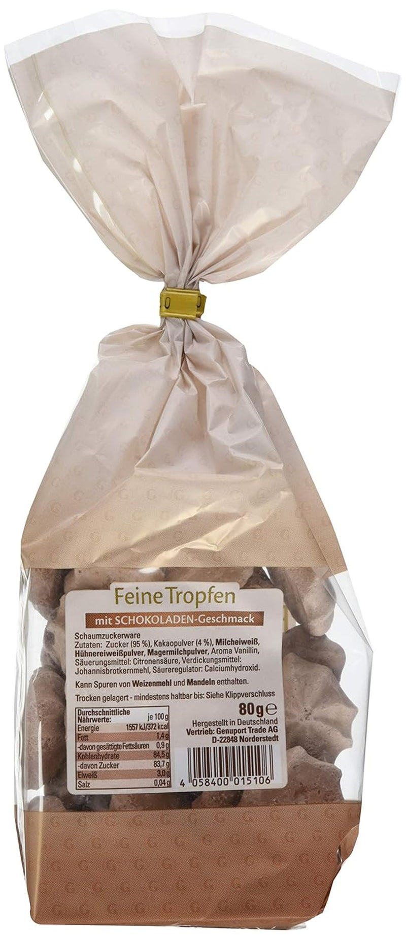 Picături fine cu aromă de ciocolată, pachet de 18 (18 x 80 g)