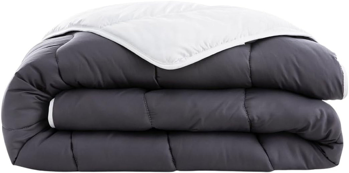 Abeil Steppdecke, zweifarbig, 220 x 240 cm, weiße und graue Steppdecken und Steppdecken Naty Shop Standardtitel