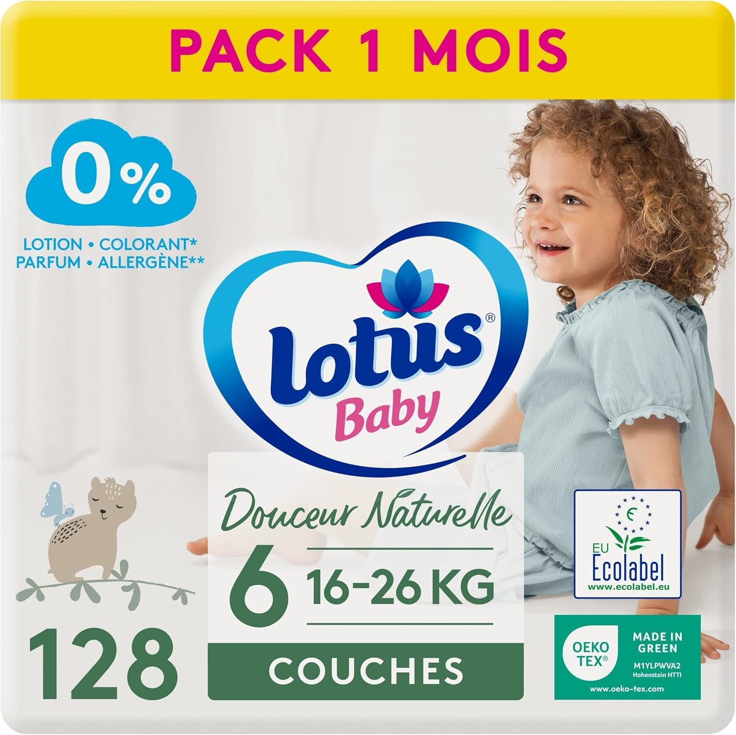 Scutece Douceur Naturelle, mărimea 5 (12-20 kg), 1 lună, 140 scutece