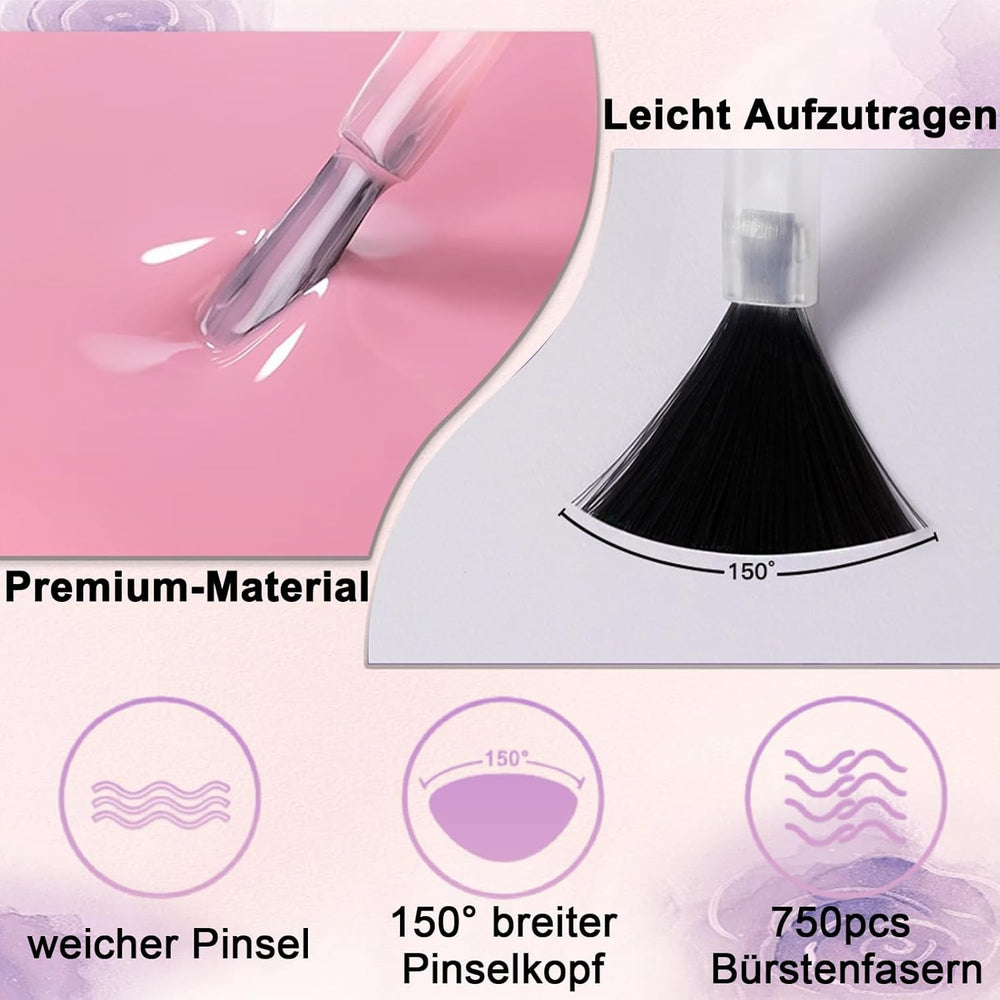 Oja Jelly Pink, 13 ml, Oja cu uscare rapidă, de lungă durată, natural translucidă, Oja obișnuită fără lampă UV pentru femei, Nail Art DIY (Roz clasic)