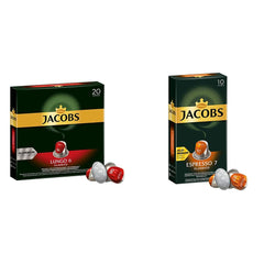 Kaffeekapseln Lungo Classico, Intensität 6 von 12, 20 Nespresso®* kompatible Kapseln, 10 x 20 & Kapseln Espresso Classico, Intensität 7,100 Nespresso®* kompatible Kaffeekapseln, 10x10 Getränke