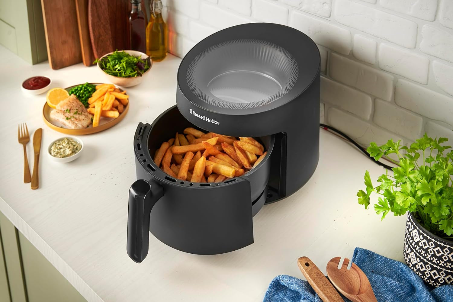 Russell Hobbs Airfryer, 5 Liter, 10 Programme, Sichtfenster Naty Shop Appliances