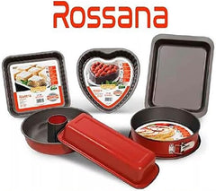 Rossana, Puddingform mit Kegel 23 cm, Antihaftbeschichtung, rot/graue Farbe, Edelstahl Formen und Backbleche Naty Shop