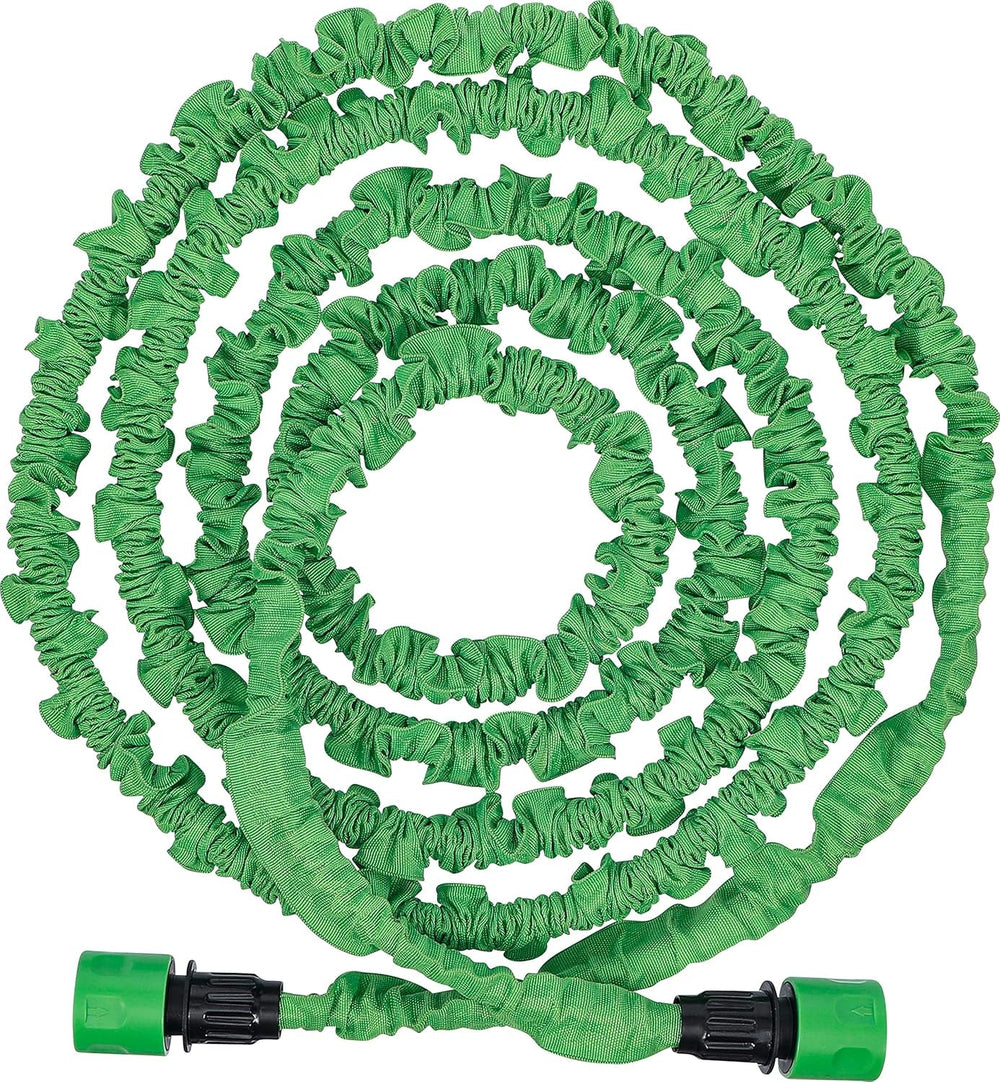 BGS DIY 70903 | Furtun de apă | Textil | Flexibil | cu duș de grădină cu 7 funcții | 3-10 m