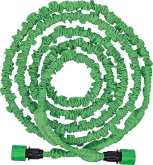 BGS DIY 70903 | Furtun de apă | Textil | Flexibil | cu duș de grădină cu 7 funcții | 3-10 m