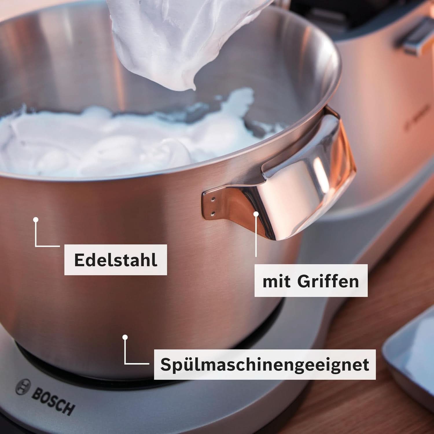 Robot de bucătărie Bosch Seria 8 MUM9AX5S00, bol din oțel inoxidabil 5,5 L, 1600W Mama si Copilul Naty Shop