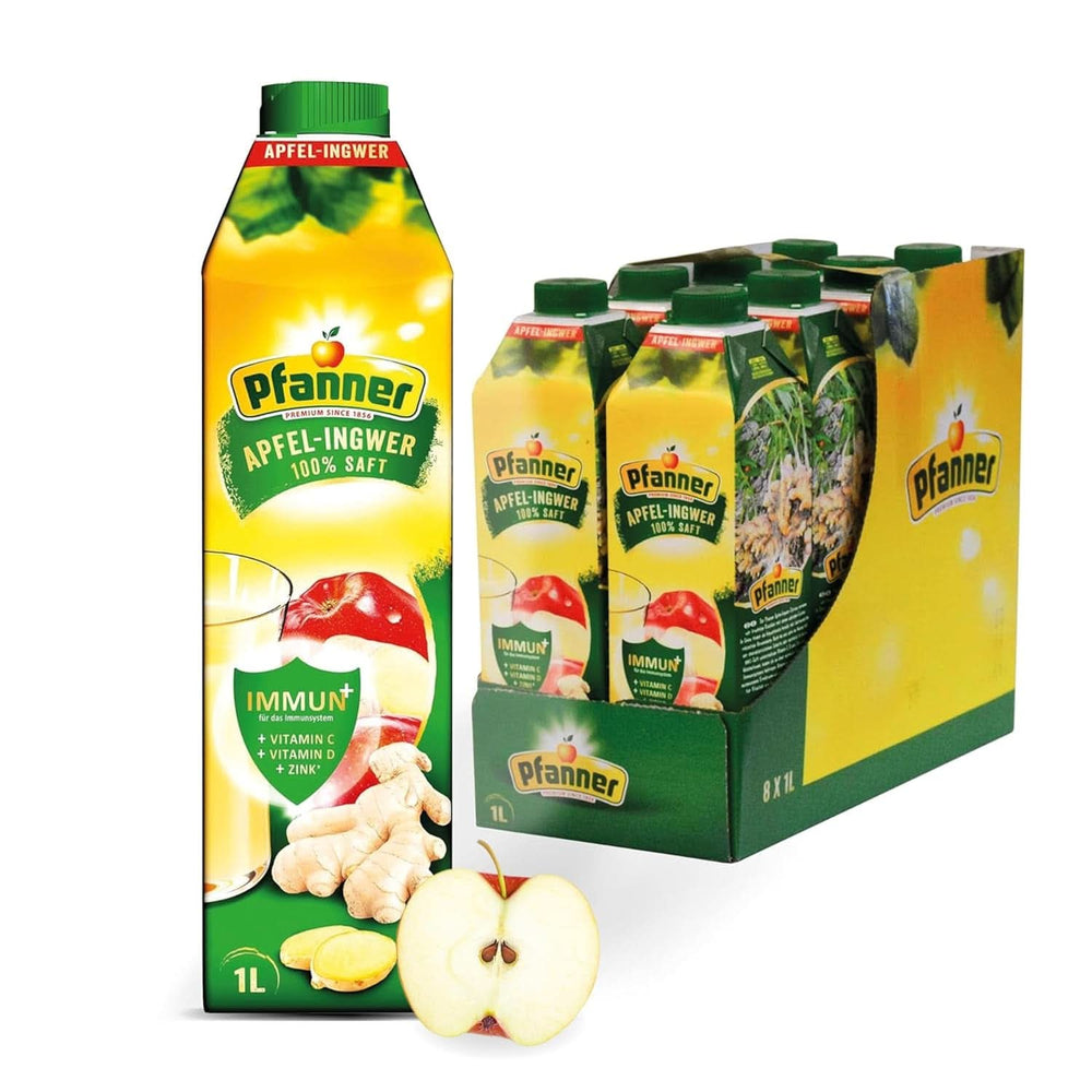 Pfanner Erdbeer-Fruchtnektar (8 x 1 Liter) – 30 % Fruchtanteil – Erdbeergetränk