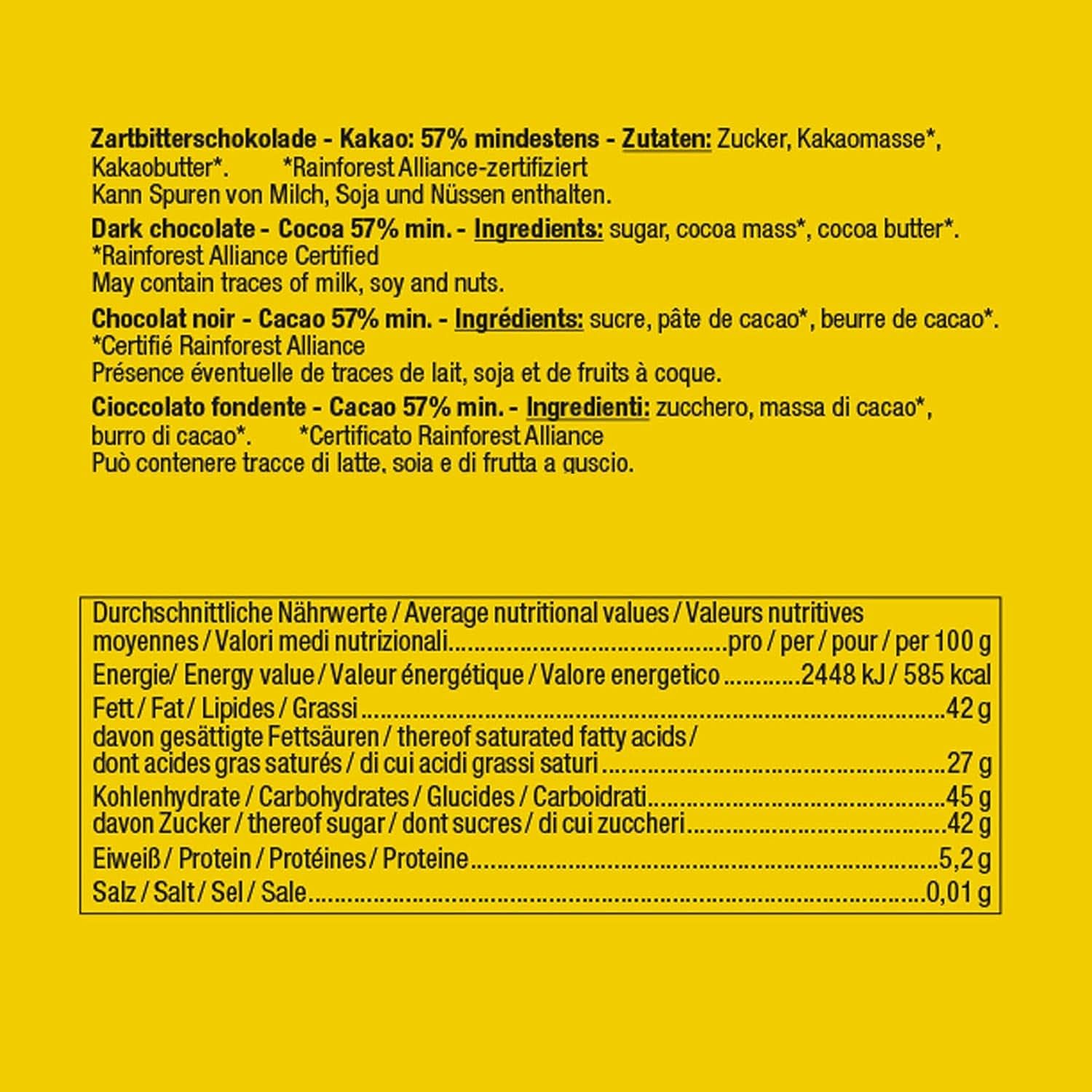 Günthart Backdecor, 90 Stück Schokoladenbuchstaben, Alphabet und Zahlen in feiner Zartbitterschokolade, 47 Gramm Naty Shop
