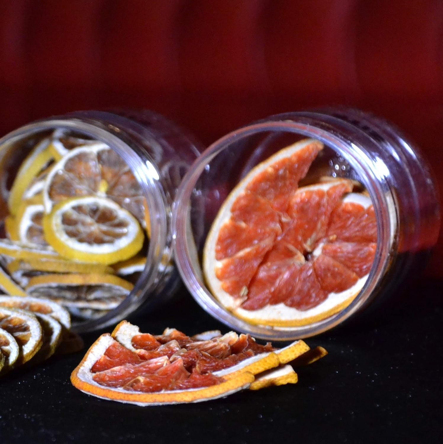 90gr Grapefruit uscat pentru cocktailuri - Fructe uscate fără zahăr pentru cocktailuri, decorațiuni, cofetărie, Crăciun, băuturi - 100% Natural Felii uscate fără aditivi Produse deshidratate Naty Shop