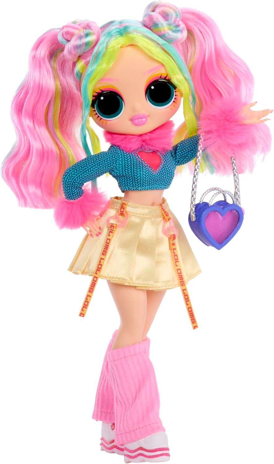L.O.L. Surprise! OMG Doll – Bubblegum D.J. – Enthält 1 Modepuppe mit Fabelhafter Mode, 4 zum Sammeln, Rosa