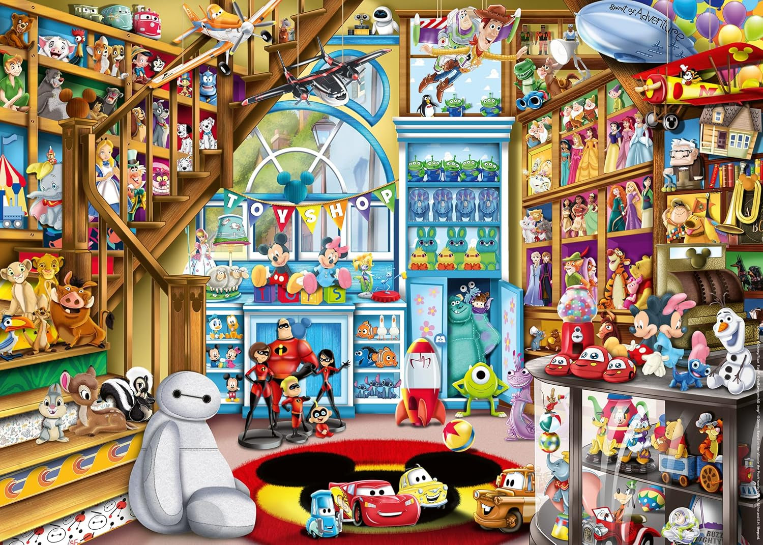 Ravensburger Puzzle 12000527 - În magazinul de jucării - Puzzle Disney de 1000 de piese pentru adulți și copii de la 14 ani Puzzle Naty Shop Versiune veche