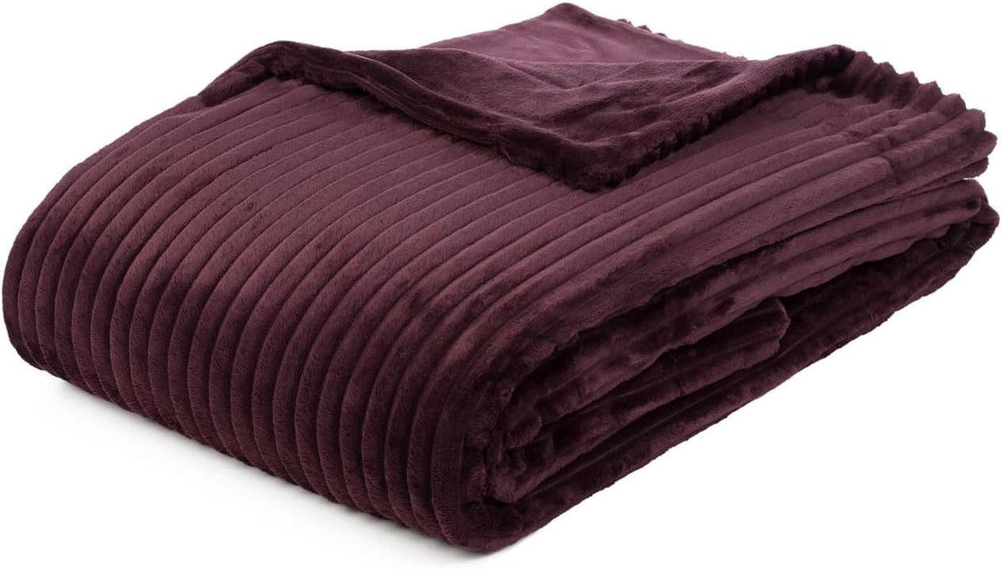 Gözze - Pătură confortabilă și moale în aspect corduroy, 1620G/bucata, 150 X 200 Cm - scorțișoară Paturi si Cuverturi Besuche den GÃ¶zze-Store Mure