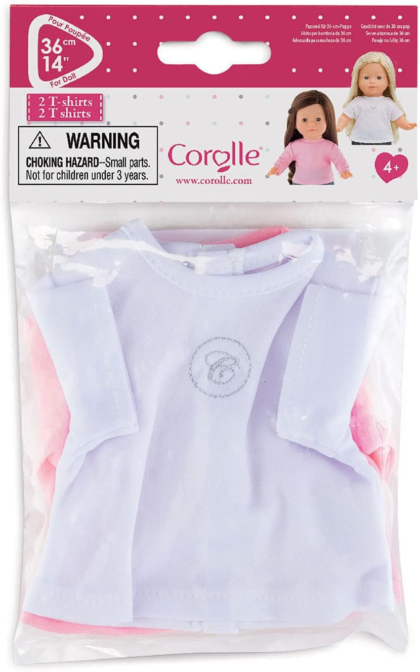 Corolle 9000210130-2 T-Shirts, für alle 36cm MaCorolle Puppen, ab 4 Jahren