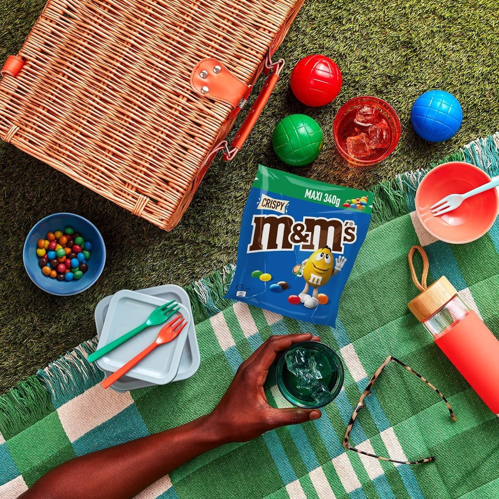 M&M'S Knusprige Schokoladenstückchen mit knusprigem Kern Naty Shop Schokoladenbonbons