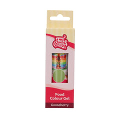 Colorant alimentar Funcakes Gel Gooseberry: Colorant alimentar foarte concentrat pentru aluat, cremă, fondant și marțipan. Dozare ușoară. Picătură individuală pentru a crea culori vibrante. Halal. 30 g.