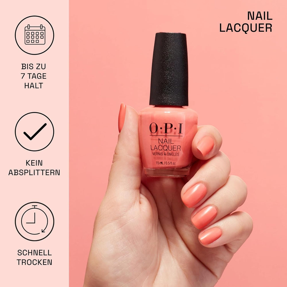 Oja OPI Nail Lacquer Violet Shades – Oja cu uscare rapidă, rezistentă la ciobire și de lungă durată – durează până la 7 zile – cu pensulă ProWide extra-lată