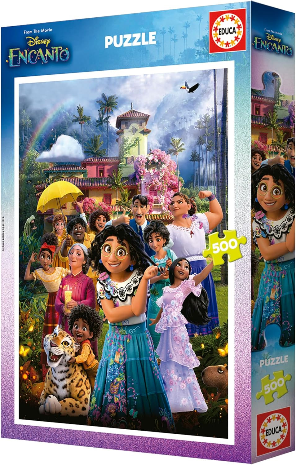 Educa - Puzzle 500 piese pentru adulti | Disney Encanto, puzzle 500 piese pentru adulti si copii de la 11 ani, puzzle pentru copii (19572) Puzzle Naty Shop