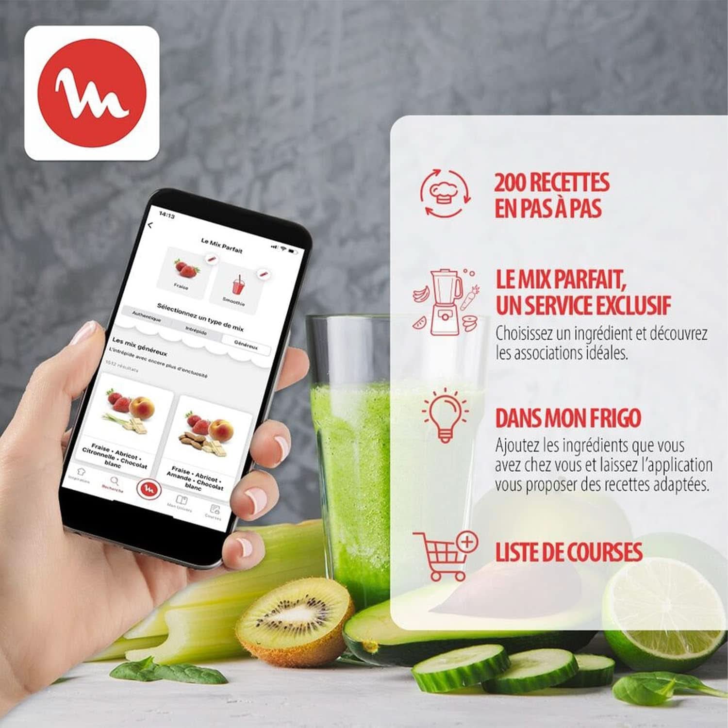 Perfectmix Cook, Standmixer mit 10 automatischen Programmen, 1400 W, bereitet warme und kalte Rezepte zu. Mutter und Kind Naty Shop