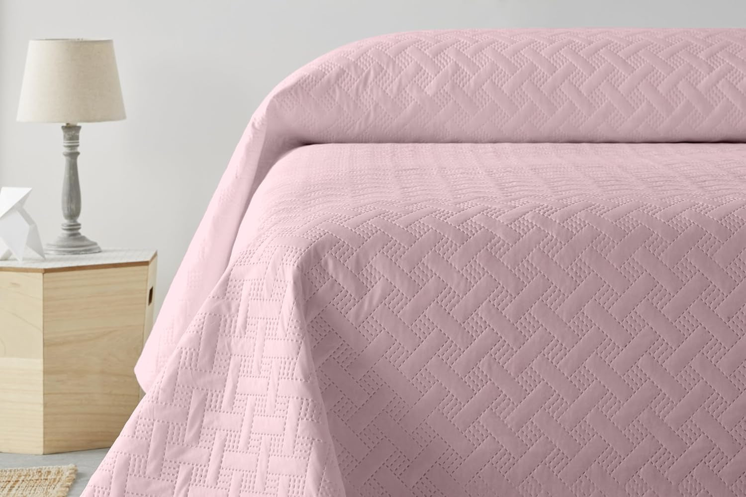 LISO - Cuvertură de pat pentru 105 Cm - Cuvertură de pat Bouti Bed - Primăvară și vară - 200X260 Cm - Roz Paturi si Cuverturi Besuche den Degrees home-Store