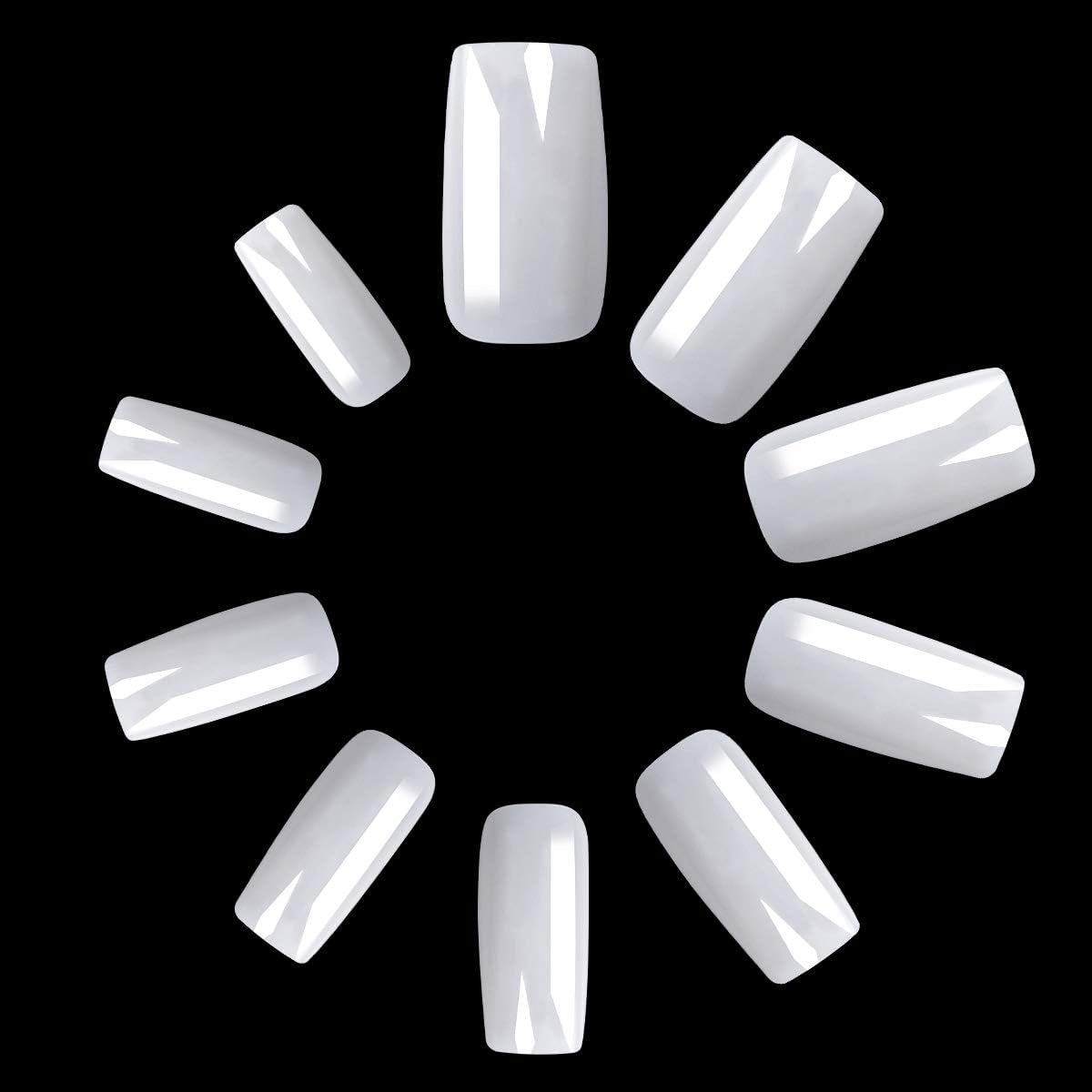 500 buc unghii artificiale naturale false artă completă sicriu unghii sfaturi pentru femei fete