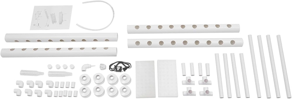 Kit de creștere hidroponică cu 36 de locuri de plantare, Kit de creștere hidroponică 100×50×30cm, Sistem de creștere hidroponică cu pompă de apă, Sisteme de creștere a plantelor fără sol din PVC-U