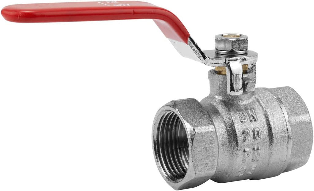 Robinet cu bilă Gardena: Robinet de evacuare pentru uz interior și exterior, filet interior pe ambele părți, filet de 26,5 mm (G 3/4 inch) (7336-20)