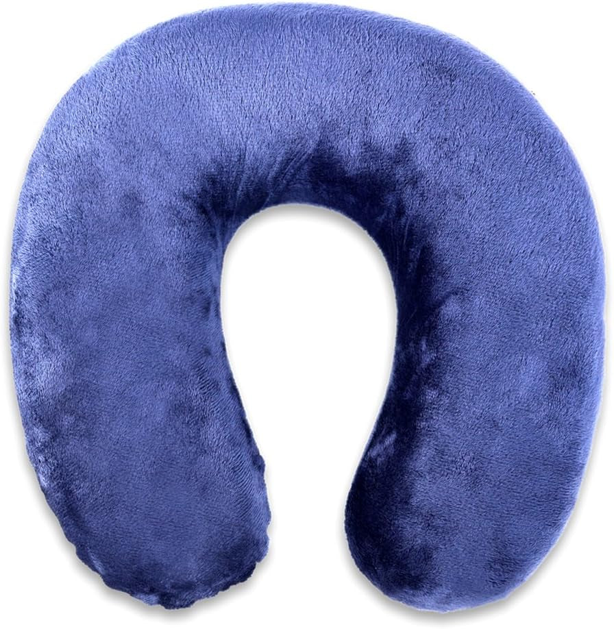Pernă de gât Rocco eK, 4 culori disponibile, pernă de călătorie, pernă de susținere a gâtului, pernă ortopedică de susținere a gâtului, spumă cu memorie