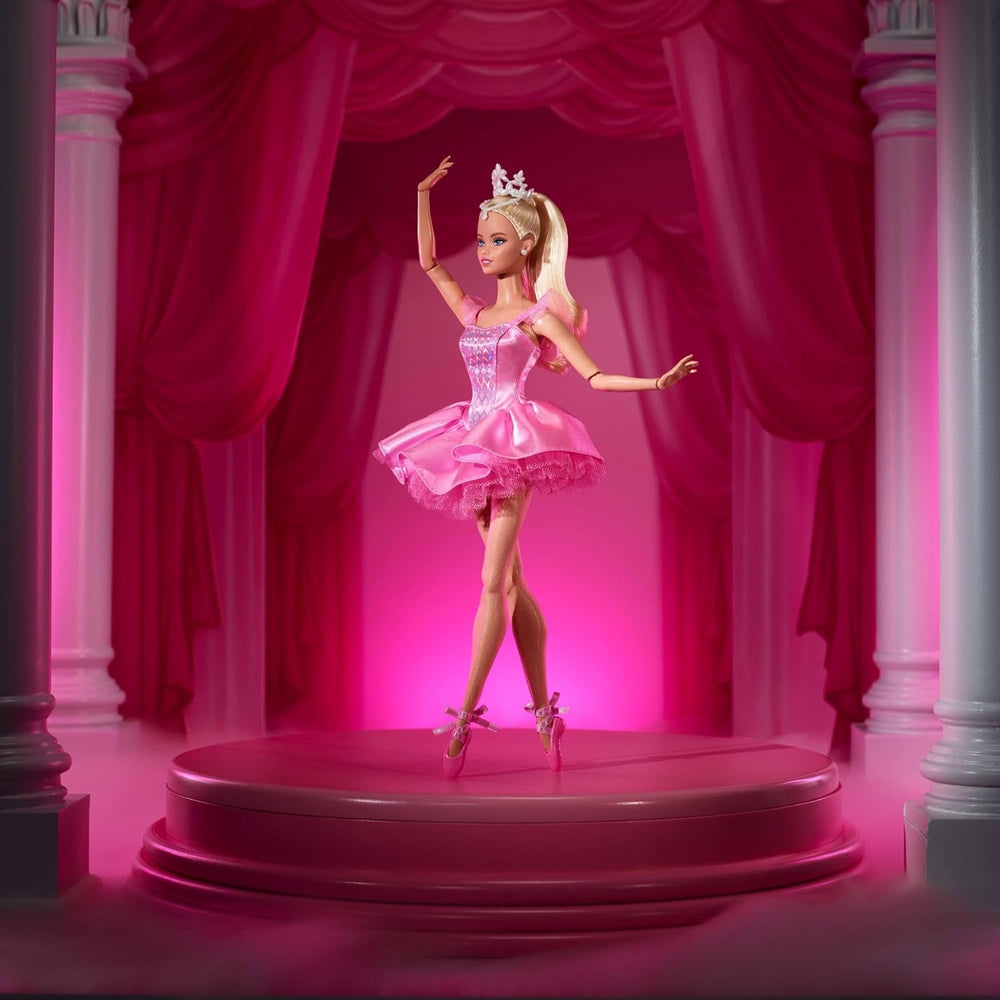 Barbie Signature Ballet Wishes Puppe, Sammelfigur-Modepuppe in rosafarbenem Seiden-Tutu mit blonden Haaren und Geschenkverpackung, JBJ10