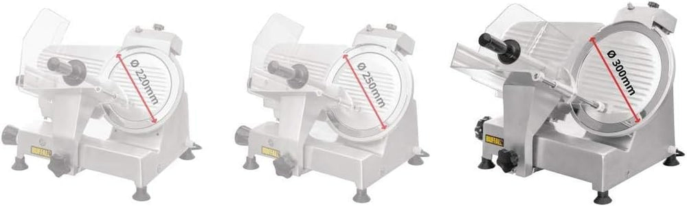 Fleischschneider, elektrisch, 300 mm Rasnite und Aufschnittmaschinen Naty Shop