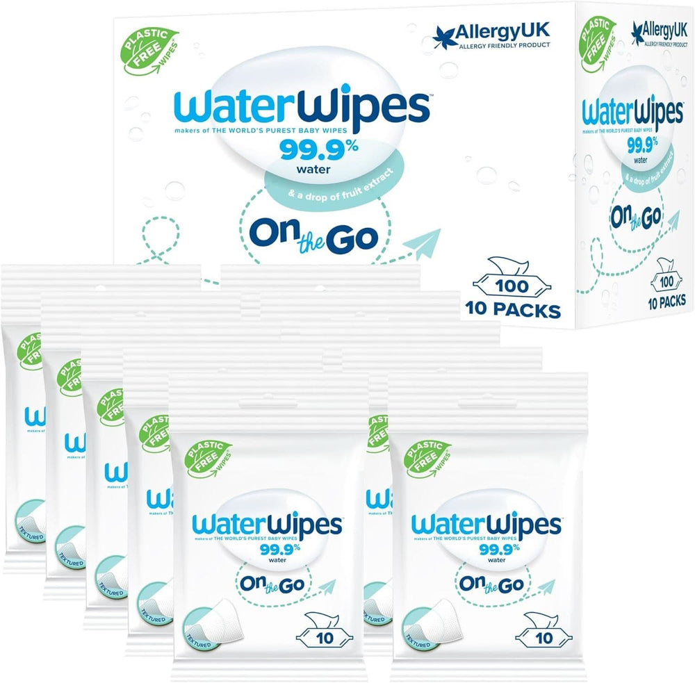 Waterwipes Feuchtigkeitsspendende und reinigende Babytücher mit 99 % Wasser und Aloe Vera-Extrakt, Feuchttücher für Gesicht und Körper, Naty Shop
