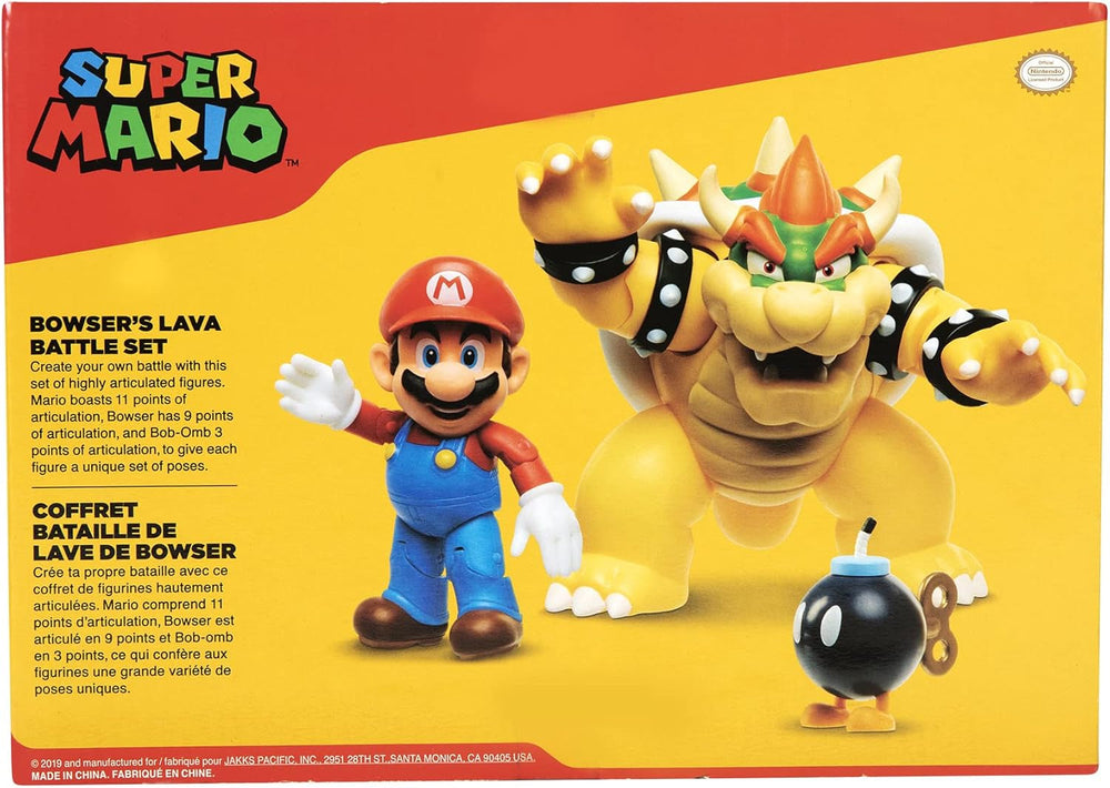Nintendo Super Mario Bowser 18Cm Vs. Mario Figurenset (Welle 1) Actionfiguren Naty Shop