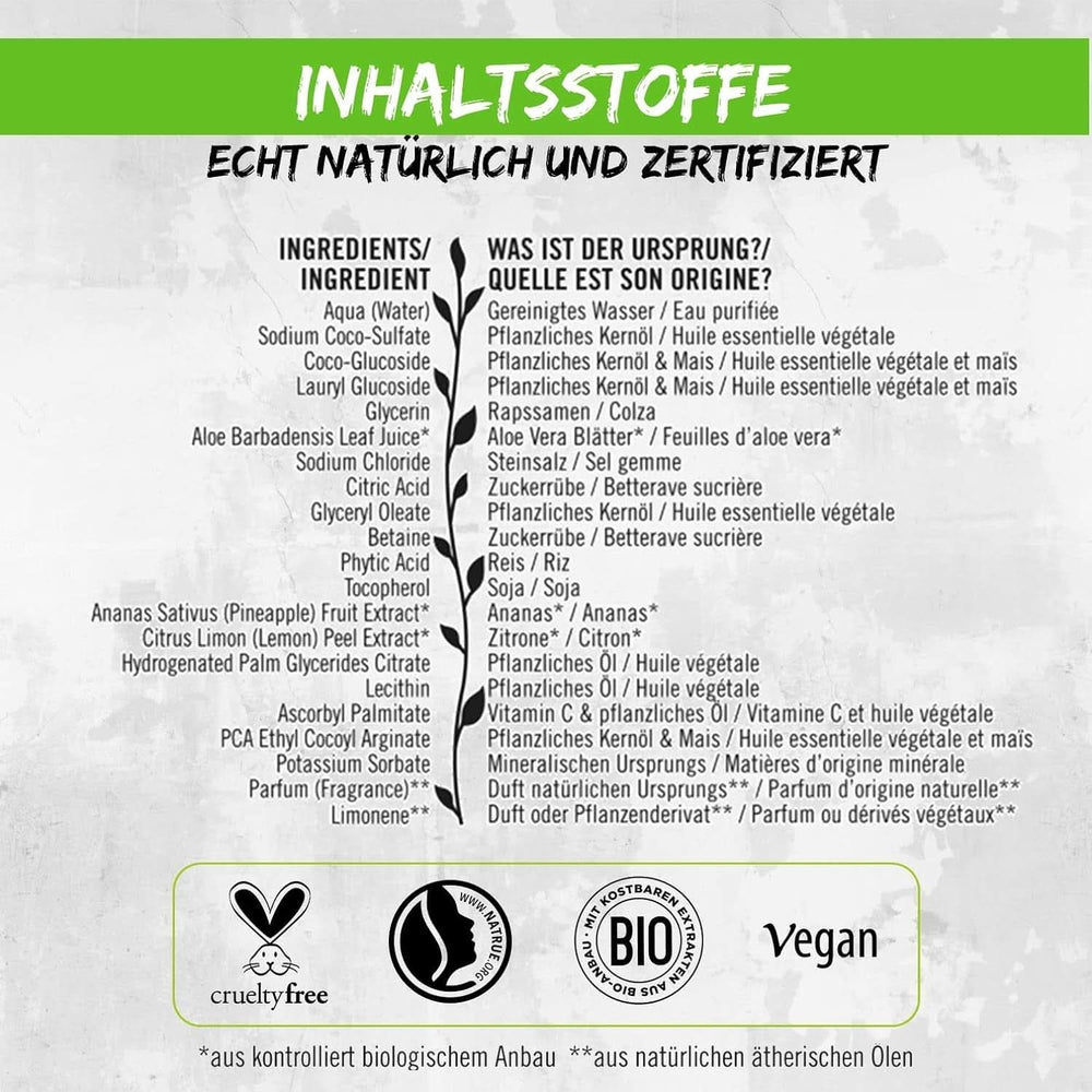 SANTE Naturkosmetik Erfrischendes Duschgel mit Zitrusduft, 950 ml Dusche und Bad Naty Shop