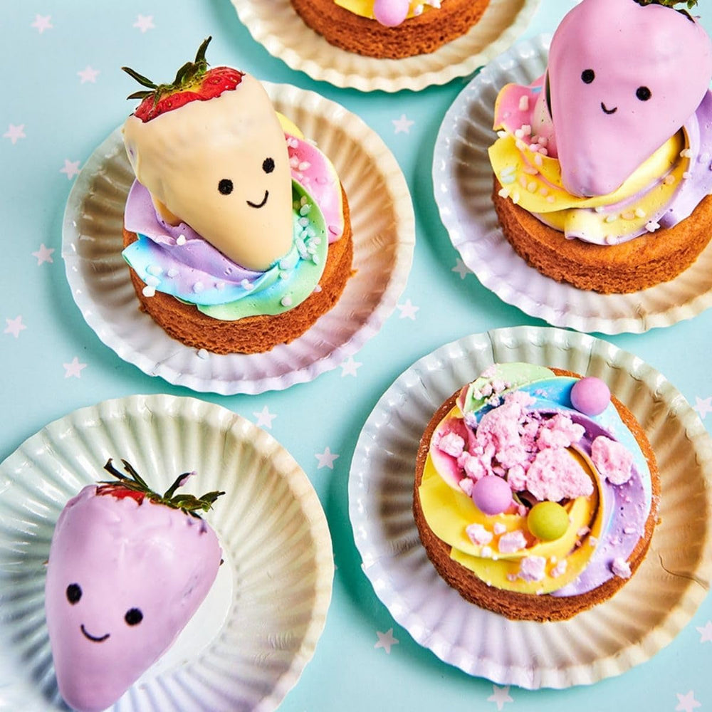 Pixuri colorante alimentare Funcakes, maro, cu vârf flexibil pentru linii groase și subțiri, pix comestibil pentru fursecuri, prăjituri, fondant și multe altele, ideal pentru personalizare, certificat Halal