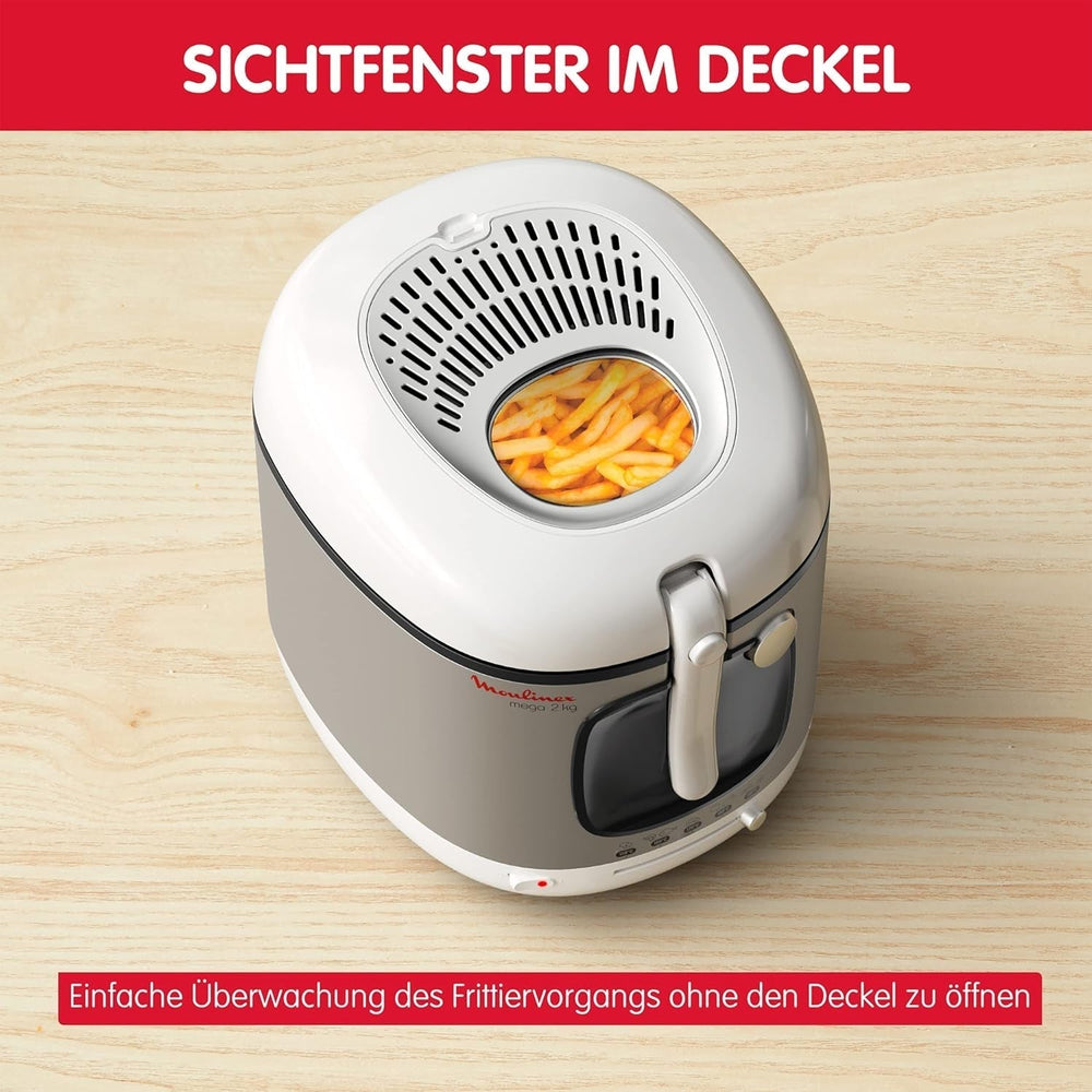 Friteuză AM4800 Mega 2Kg, friteuză cu ulei, filtru miros, 1800 W Electrocasnice Naty Shop