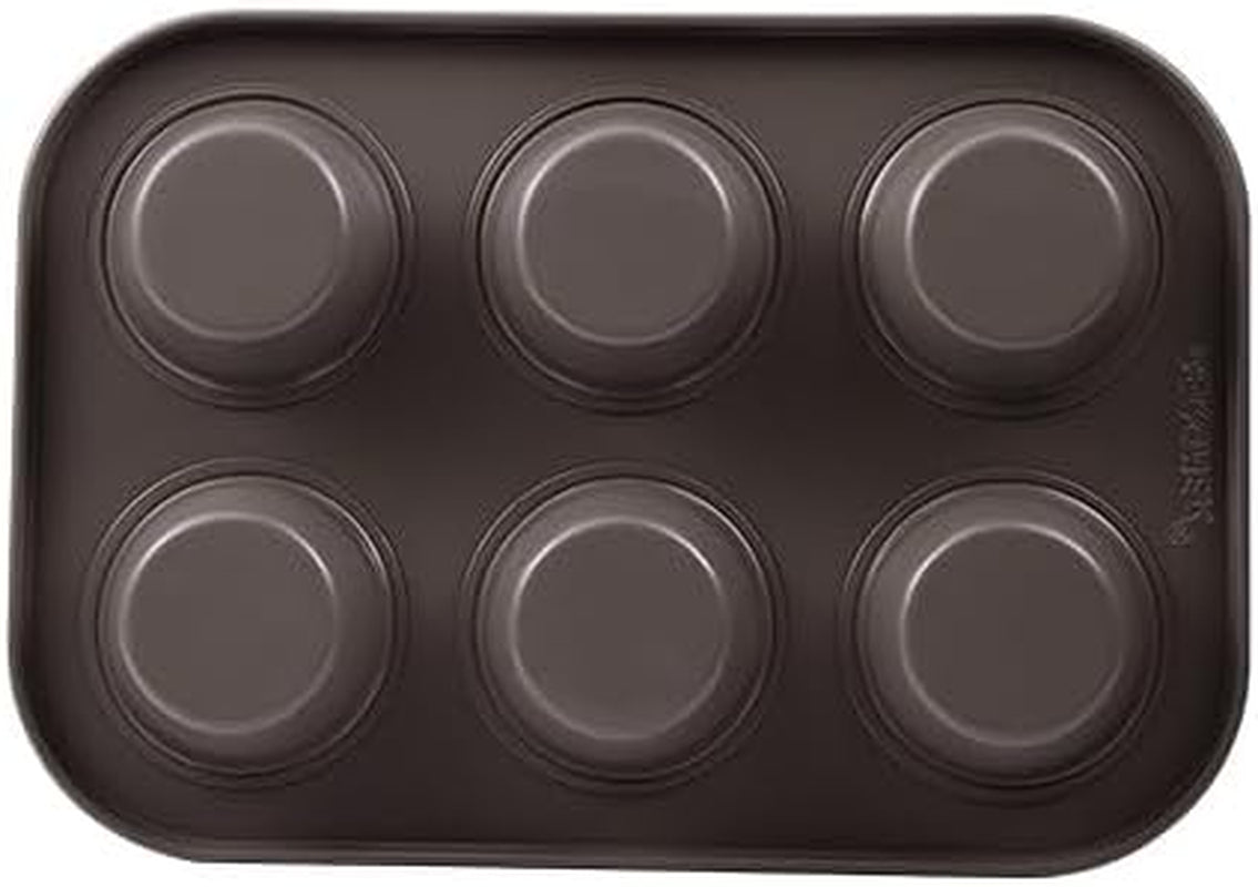 BERGNER BAKING LOVERS - Set Von 2 X 6 Cup Muffinformen - Kohlenstoffstahl Mit Ilag Essential, PFOA Frei, Leicht Zu Reinigen Formen und Bleche zum Backen Naty Shop