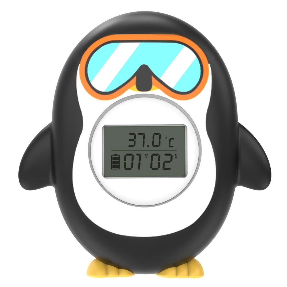 Digitales Thermometer für Mutter-Kind-Badewanne Naty Shop Pinguin schwarz