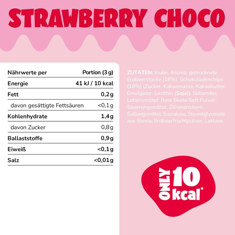 Ahead Flavour Powder, Căpșuni Ciocolată 250 grame, 83 porții Arome Naty Shop
