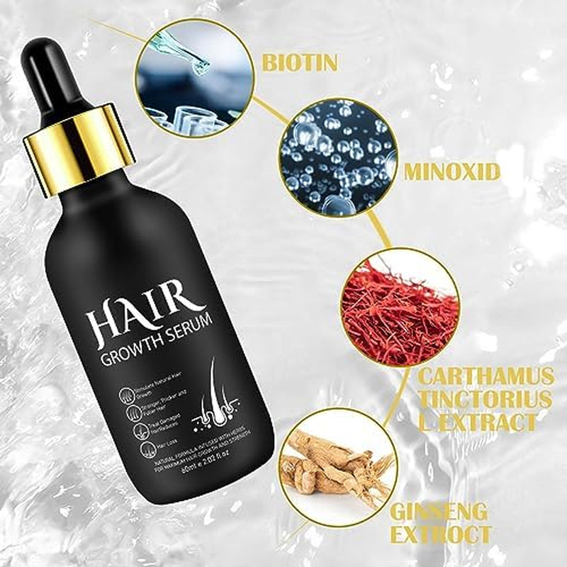 Ulei organic 5% pentru creșterea părului - Soluție pentru uz extern - Creșterea și îngroșarea părului - Pentru căderea părului și subțierea părului la bărbați - Reactivează foliculii reduși - Dozator cu pompă precisă, 60ml Ingrijirea parului Naty Shop